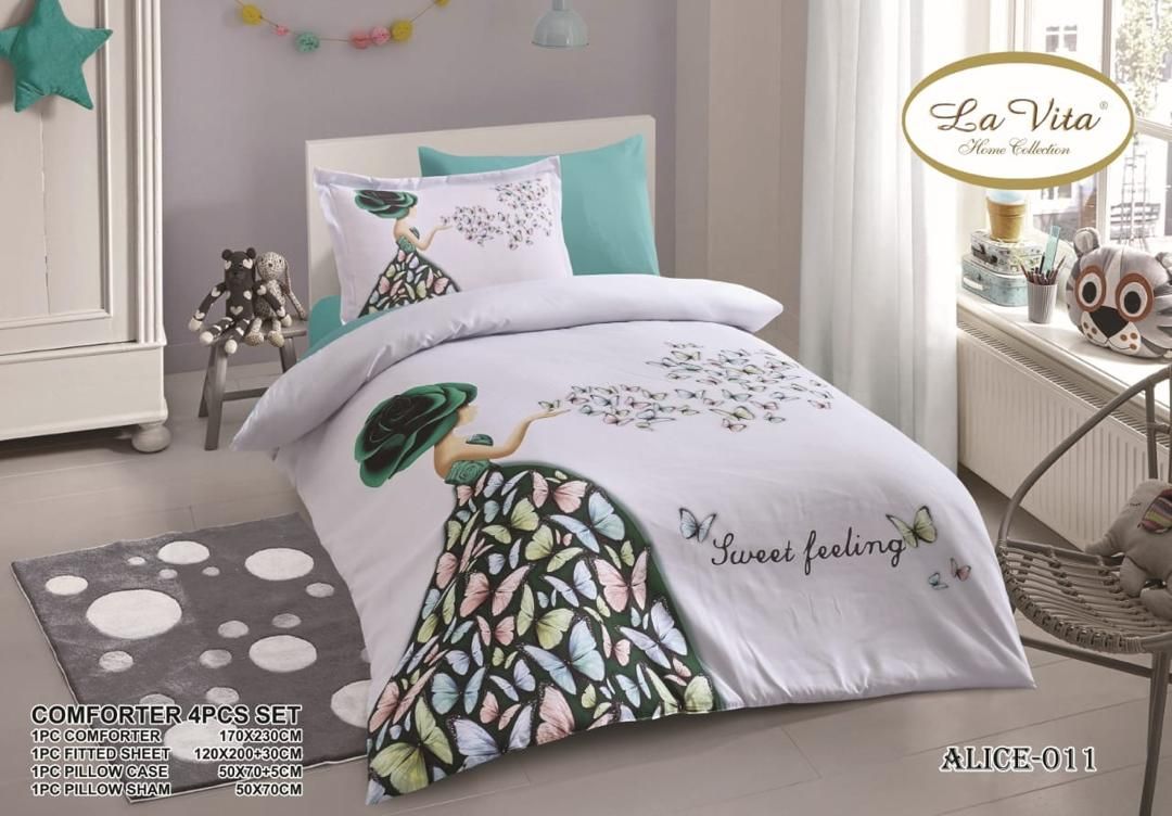 alice-011 روتختی چاپ دیجیتال Lavita مدل Alice کد 011 یک نفره